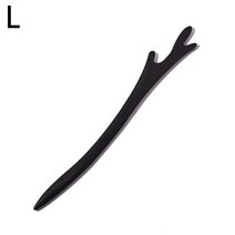 손조각 검은 흑단 나무 머리핀 긴 나비 드래곤 각도 헤어 스틱 여성 웨딩 액세서리 신부 장식 보석, 11L