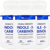 [미국빠른직구] 신제품 마이라이프 내추럴스 인돌-3- 카비놀 400mg 60정 3병, 3개