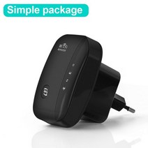 무선 와이파이 리피터 범위 익스텐더 라우터 신호 증폭기 300Mbps 부스터 2.4G 울트라부스트 액세스 포인트, CHINA_US Plug | Simple box-bla