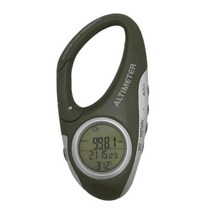 LYiq 8 in 1 Carabiner 기압계 고도계 온도계, Black
