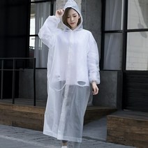 EVA 경량 고급 성인 우의 3중구조 후드조절 내구성우수 장마철 레인코트