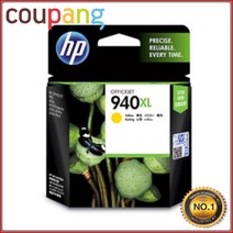 HP 정품잉크 No.940XL C4909AA 노랑 OJ8500A 1 400매 A909a, 단일 수량