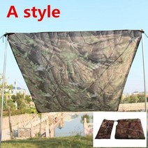 camouflage outdoor sports awning tarp for 캠핑 하이킹 낚시 접이식 방수 내구성 휴대용 쉼터 양산 텐트 커버, a, 300x290cm, A+300x290cm