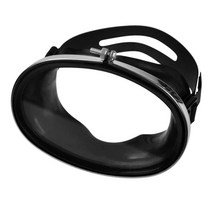 다이빙 ly 스테인리스 스틸 타원형 모양 클래식 실리콘 마스크 블랙, 검정, PVC, 스테인리스 강