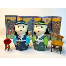 한지이야기 36.닥종이인형(도령)(1개입)-한지공예kit(부재료포함) 1094132, 파랑(두루마기)