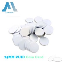 NFC 스마트 칩 코인 카드 CUID 근접 배지 RFID 25mm 스티커 1K S50 재기록 가능 복사 키 1356Mhz ISO14443 5 P, 10PCS