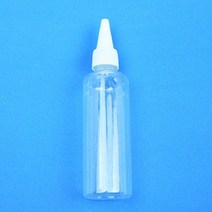 우드락물감 공병 투명용기 100ml 뚜껑 색상랜덤 1개
