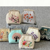 [성실한오피스] 프랑스 자수 DIY 패키지, 9cm, 26_복숭아지갑
