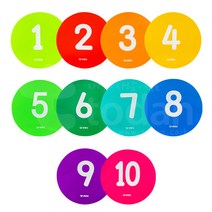 레인보우 숫자 원마커 10색세트