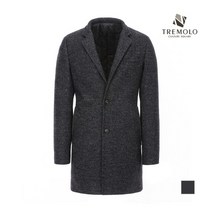 인디안 TREMOLO 멜란지 트윌 울 블렌드 코트__TRRELVZA236