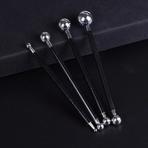도자기굽기 물레 흙 재료 점토 스테인레스 스틸 폴리머 클레이 모양 펜 금속 볼 도자기 점 조각 도구 DIY, 06 Black