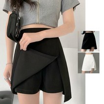 여자 치마바지 하이웨이스트 랩스커트 a라인 숏팬츠