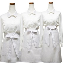 쿡셰프 백색 허리 앞치마 3종 택1(제과제빵/레스토랑/홀서빙/바리스타/카페/식당), 63cm, 1개