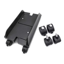 컴퓨터 타워 데스크톱 ATX-CASE CPU 롤링 스탠드 조절 가능한 모바일 카트 홀더, 검은색