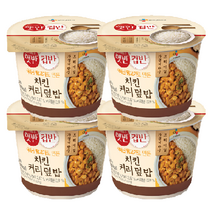 CJ 햇반컵반 치킨커리덮밥, 278g, 4개