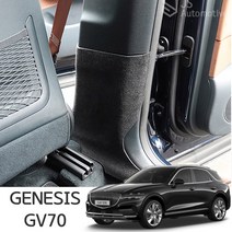 JSTAR 제네시스 GV70 안전벨트 커버 스크래치 소음방지 실내 몰딩커버 자동차 용품, j_ GV70 안전벨트커버