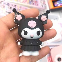 쿠로미 모양 가스 라이타 라이터 목걸이형 (블랙), 1개, 블랙