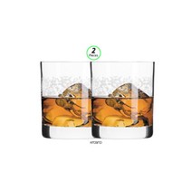 크로스노 선물행사 크리스타 데코 언더락 300ML 2P세트 양주 위스키 올드패션 물컵 꼬냑잔 크리스탈글라스