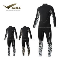 걸 세미 드라이수트 GSD-113 5mm 슈퍼핫텍스, 블랙x캐모그린