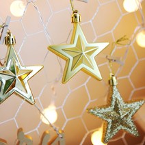 파티해오너먼트 별장식세트 6입, 골드