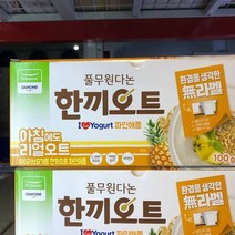 (냉장)[풀무원] 요거트 한끼오트(파인애플)100gx16개, 일반포장 동절기만