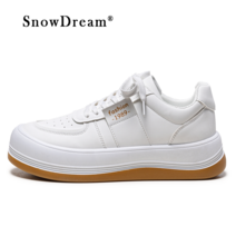 SnowDream 남녀 커플 스니커즈 운동화 화이트 운동화 jlxy-1989