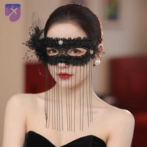 여성 가면 레이스 마스크 고양이 파티 깃털 무도회, 블랙 레이스 수술 (G16067)