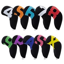 다원트 아이언커버 세트 네오프렌 레인보우 10p, 블랙