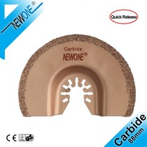 테이블쏘 원형톱 톱다이 다이아몬드 삼각형 진동 날 거친 샌딩 필러 용 카바이드 컷 타일 세라믹 멀티 도구 날, 1개, 도자기 커터, 검은 색