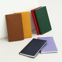 고급 인조가죽 커버 슬림한 사이즈 오피스 핸디노트 명품 수첩, 레드