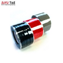 소유 자기융착 테이프 배관 누수 욕실 보수 전기 절연 실리콘 방수 테이프, 25mm(폭) x 3M(길이) 적색 1개