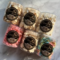 머랭쿠키 어린이집 유치원 답례품 선물용 대용량 디저트 간식, 아몬드, 큰 통 70g