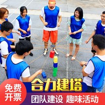 팀 빌딩 타워 블럭 쌓기 단합 야외 실내 게임 운동회, 퍼플 10개 세트