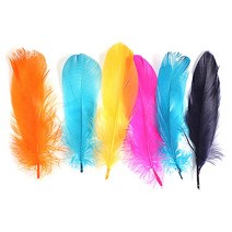 천연깃털-대-깃털/깃털장식/깃털재료/깃털펜/날개, 천연깃털_대-No.10(진그린)-90cm, 1개