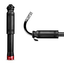 make speed 와일드맨 초경량 휴대용 자전거펌프(프레스타 슈레더방식 겸용), 1개, 블랙