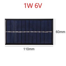 태양광 보조배터리 5/6V 1/1/1/2/3/5W USB 태양 전지 패널 방수 광 시스템 휴대용 핸드폰 배터리 보조베터리 캠핑 하이킹에 대 한 열 충전기, [01] 1W 6V