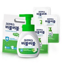 크리넥스 버블버블 핸드워시 퓨어애플 250ml + 리필 200ml x 3p 세트, 1세트