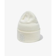 뉴에라 MLB 미국정품 리그 베이직 토널 뉴욕 양키스 비니 크림 KNIT LEAGUE BASIC TONAL NEYYAN CRM