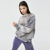 앤커버 타이포 로고 타이다이 스웨트셔츠-그레이 - GREY 144182
