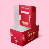 카마코 윤팩캐리어-플라밍고 (테이크아웃 커피캐리어), 1박스, 200개