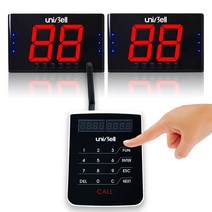 (모니터 2대+ 전송기) 유니벨 순번 대기 시스템 SET 고객대기 손님호출, Q21 2대세트