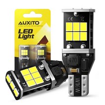 AUXITO-자동차 LED 후진등 아우디 호환 A6 C6 C7 A3 8P 8V 토요타 CHR 2x T15 W16W 고휘도 오류 없음 912 921, [01] 6000K White