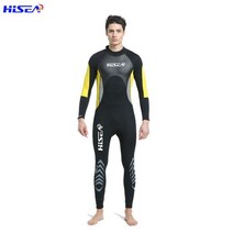 수상 스포츠 네오프렌 서핑 Hisea 3MM 잠수복 UV 방지 남녀 남녀 다이빙슈트, XXL, M060-남성