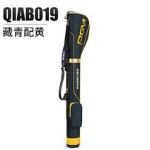 남성 여성 골프백 -골프 PU 가방 총 패키지 남성 및 여성용 경량 퍼터 우드 아이언 클럽 대용량 6-7 보관, 01 dark blue yellow