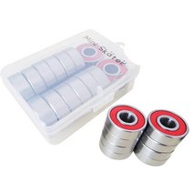 Mini Skater 레드 제네릭 ABEC 9 정밀 608 Rs 스케이트 볼 베어링 데크 롱보드 베어링 16개