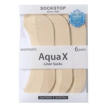 싹스탑 여성 덧신 6족 - 아쿠아엑스 코스트코 여름 가을 덧신 양말 구두 쿨링 상쾌한 원단 여성용