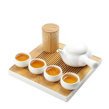 다도세트 전통차 다기 전통다도 다기차판 휴대용, 스타일의직사각형티트레이