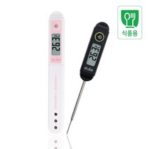 ACUBA 아쿠바 디지털 탐침형 방수 중심 온도계 CS-102, 블랙