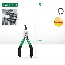 LAOA-5 인치 7 인치 원형 클립 플라이어 스냅 링 원형 클립 플라이어 스프링 클램프 내부 외부 플라이어, 04 5inch LA110504