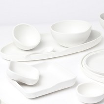 ZICCO 지코 멜라민 프리미엄 피닉스 모던 감각적인 화이트 업소용 식당 그릇 식기 찬기 볼 접시 모음